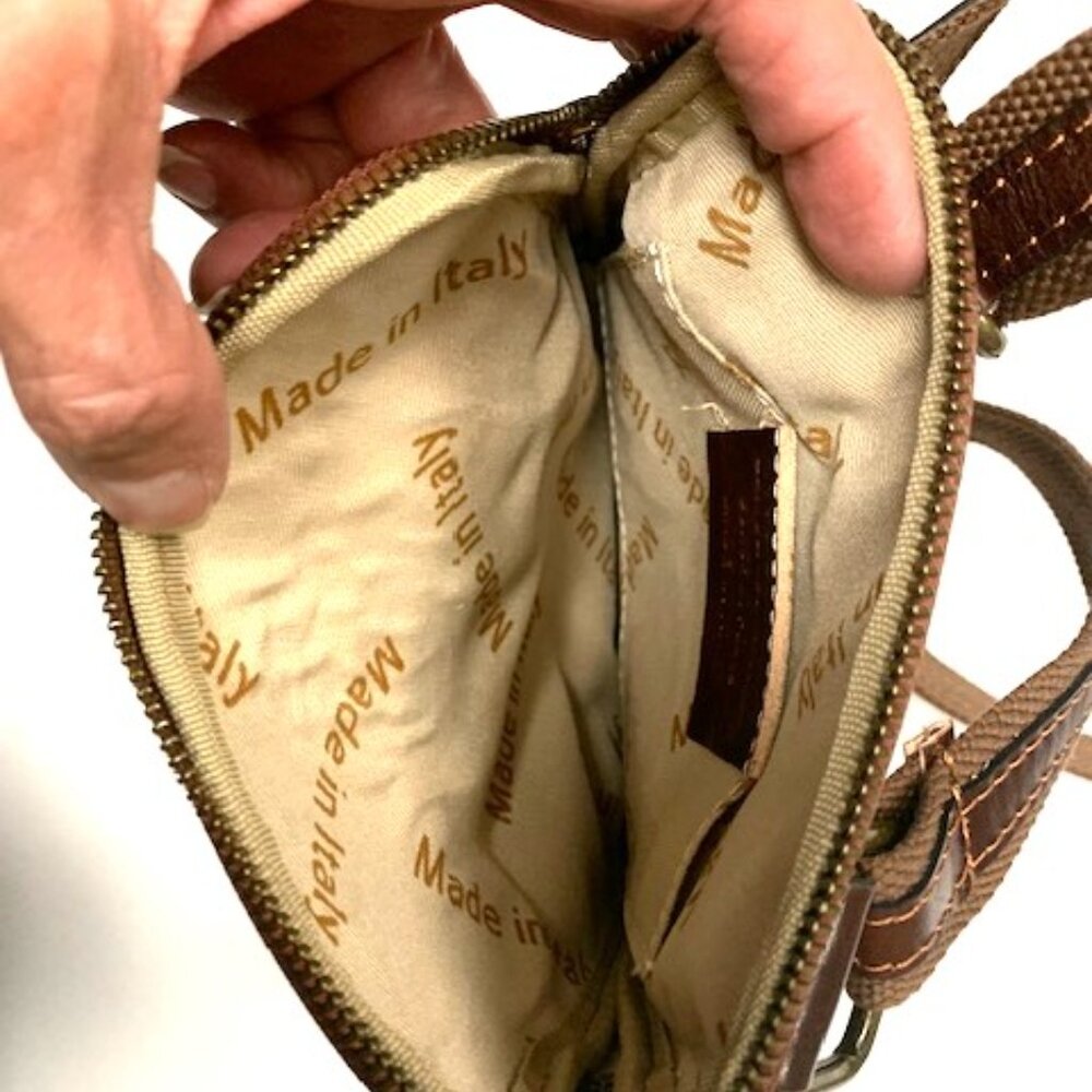 VENICE LEATHER CROSSBODY BAG / MADE IN ITALY - Picture 3 of 3